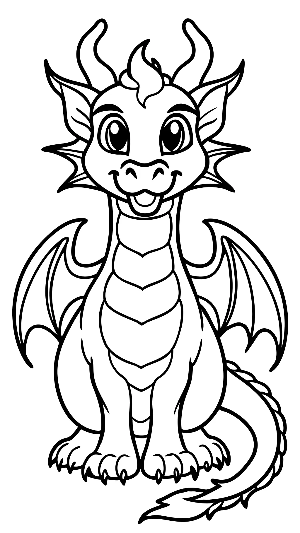 print dragon coloring pages